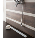 Душевой лоток Pestan Confluo Frameless Line 650 white glass