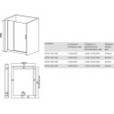 Душевой уголок Good Door Mokka WTW+SP 120х80х185 см