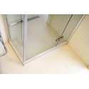 Душевой уголок GuteWetter Lux Square GK-103 правый 100x100 см стекло бесцветное, профиль хром