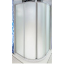 Душевой уголок GuteWetter Practic Round GK-401 90 см стекло матовое, профиль матовый хром