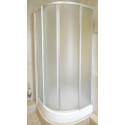 Душевой уголок GuteWetter Practic Round GK-401 90 см стекло матовое, профиль матовый хром