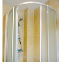 Душевой уголок GuteWetter Practic Round GK-401 90 см стекло матовое, профиль матовый хром