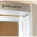 Душевой уголок GuteWetter Practic Square GK-404 правая 80x80 см стекло бесцветное, профиль матовый хром
