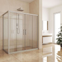 Душевой уголок Kubele DE019R4-CLN-MT 150х120 см, профиль матовый хром