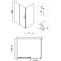 Душевой уголок Niagara Nova NG-6612-08 120x80, прямоугольный