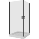 Душевой уголок Niagara Nova NG-6804-08 BLACK 100x100, квадратный, черный