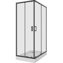 Душевой уголок Niagara Nova NG-6810-08 BLACK 120x80, прямоугольный, черный