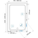 Душевой уголок RGW Classic CL-44-B (785-800)x(1185-1200)x1850, профиль черный