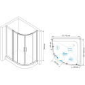 Душевой уголок RGW Hotel HO-61 110x80 см