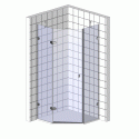 Душевой уголок RGW Passage PA-81 1200x1200x1950 профиль хром, стекло матовое