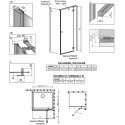 Душевой уголок Radaway Essenza New Black KDJ 120х75 R