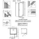 Душевой уголок Radaway Essenza New Black KDJ 120х90 R