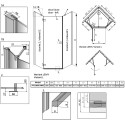 Душевой уголок Radaway Essenza New PTJ 80х100 L