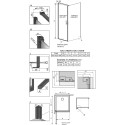 Душевой уголок Radaway Nes Black KDJ I Frame 100x100 L