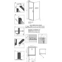 Душевой уголок Radaway Nes Black KDJ I Frame 90x75 L