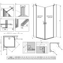Душевой уголок Radaway Nes KDD II 80x90