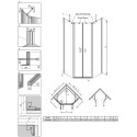 Душевой уголок Radaway Nes PTD 80x90
