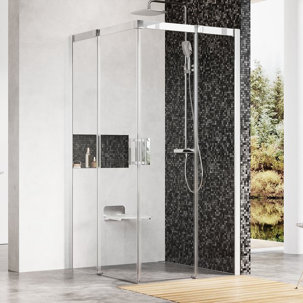 Душевой уголок Ravak MSRV4 90х90 Transparent, профиль хром