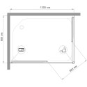 Душевой уголок Royal Bath HPD RB9120HPD-C-CH 120x90