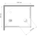 Душевой уголок Royal Bath HPD RB 8100 HPD-T 100x80