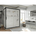 Душевой уголок STWORKI Эстерсунд DE019R80120200 120x80 см профиль черный матовый, стекло матовое
