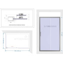 Душевой уголок STWORKI Эстерсунд DE019R80120200 120x80 см профиль черный матовый, стекло матовое