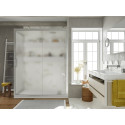 Душевой уголок STWORKI Эстерсунд DE019R80160200 160x80 см профиль хром матовый, стекло матовое