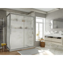 Душевой уголок STWORKI Эстерсунд DE019R80160200 160x80 см профиль хром матовый, стекло матовое