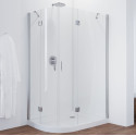 Душевой уголок Vegas Glass AFS-F 110*100 08 01 R профиль глянцевый хром, стекло прозрачное