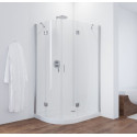 Душевой уголок Vegas Glass AFS-F 120*90 08 01 R профиль глянцевый хром, стекло прозрачное