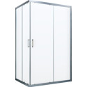 Душевой уголок Vegas Glass ZA-F Novo 110*90 07 01 профиль матовый хром. стекло прозрачное