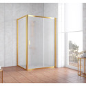 Душевой уголок Vegas Glass ZP+ZPV 140*90 09 10 профиль золото, стекло сатин