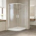 Душевой уголок Vegas Glass ZS-F 120*80 01 02 профиль белый, стекло шиншилла