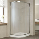 Душевой уголок Vegas Glass ZS-F 90*80 08 10 профиль глянцевый хром, стекло сатин