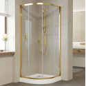 Душевой уголок Vegas Glass ZS 90 09 01 профиль золото, стекло прозрачное