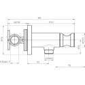 Гигиенический душ Bossini Paloma Brass E37007B.030 со смесителем, С ВНУТРЕННЕЙ ЧАСТЬЮ, хром