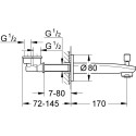 Излив Grohe Eurostyle Cosmopolitan 13277002 для ванны с душем