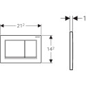 Кнопка смыва Geberit Omega 30 115.080.KH.1 хром, матовый хром