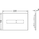 Кнопка смыва TECE Lux Mini 9240961 сенсорная черная