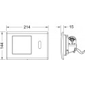 Кнопка смыва TECE Planus 6 V-Batterie 9240350 сатин