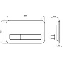 Кнопка смыва Villeroy & Boch Viconnect 922400RA серая глянцевая