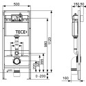 Комплект TECE Now V04 9400413.WC1 кнопка белая