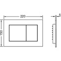 Комплект TECE Now V04 9400413.WC1 кнопка белая