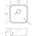 Комплект  Мойка кухонная Omoikiri Omi 44-U/IF-IN Quadro нержавеющая сталь + Смеситель Omoikiri Nagano BN для кухонной мойки