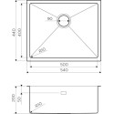 Комплект  Мойка кухонная Omoikiri Taki 54-U/IF GM вороненая сталь + Смеситель Omoikiri Kanto PVD-GM для кухонной мойки