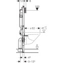 Комплект  Система инсталляции для унитазов Geberit Duofix Sigma 12 Plattenbau 111.362.00.5 + Чаша для унитаза подвесного Villeroy & Boch Subway 2.0 56