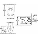Комплект  Система инсталляции для унитазов Grohe Rapid SL 38721001 3 в 1 с кнопкой смыва + Унитаз подвесной Villeroy & Boch O.Novo 5660HR01 alpin, без