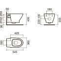 Комплект  Система инсталляции для унитазов Grohe Rapid SL 38750001 4 в 1 с кнопкой смыва + Чаша для унитаза подвесного Sanitana Pop Art + Крышка-сиден