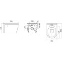 Комплект  Унитаз подвесной BelBagno Loto BB070CHR с крышкой + Система инсталляции Ideal Standard Prosys Frame + Кнопка смыва Ideal Standard Oleas R0121AA хром