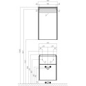 Комплект  Унитаз подвесной STWORKI Стокгольм Clean On DPL EO slim 63428 безободковый + Мебель для ванной STWORKI Дублин 50